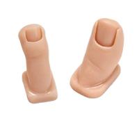 Toe Mannequin | Silicone Artificial Pedicure Toe, Soft False Nail Templates Set Of 2 For Pedicure Salon Improvement Skills From Excellent
