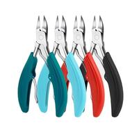 Toe Nail Clippers Cutter Ingrown Toenail Tool Professional Thick Nails Dead Skin Dirt Remover Super Sharp Curved Blade Nail Tool(Blue)