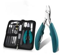 Toe Nail Clippers Cutter Ingrown Toenail Tool Professional Thick Nails Dirt Remover Super Sharp Curved Blade Nail Tool,1 Set
