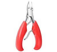 Toe Nail Clippers Cutter Ingrown Toenail Tool Professional Thick Nails Dirt Remover Super Sharp Curved Blade Nail Tool,B,Red