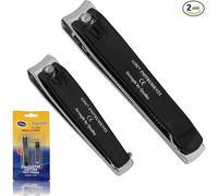 Toe Nail Clippers for Thick Nails, Heavy-Duty Stainless Steel Nail Clippers Set with Ergonomic Sharp Design for Fingernails & Toenails