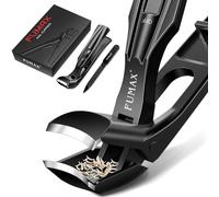 Toe Nail Clippers for Thick Nails, Stocking Fillers Christmas Gifts for Men Him Dad, Angled Nail Clippers with Long Handle for Seniors, Heavy Duty Sharp Nail Cutter with Wide Jaw Opening