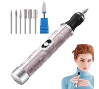 Toe Nail Grinder Kit for Thick Nails - Nail Grinder Manicure - Cordless 4 Speeds Professional Removing Acrylic Tools for Edge Shaping Polishing Grinding Nursing Peeling