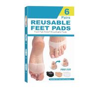 Toe Pads - 6 Pairs Forefoot Pad | Breathable Cushions Metatarsal Pads Ball, Silicone Metatarsal Pads, Non Slip Silicone Feet Pads, Ball of Foot Pads, Corrective Foot Massage Insoles, Positioning