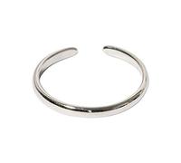 Toe Ring 925 Sterling Solid Silver Adjustable Mixed Design Open Rings Finger Ring Gift (Plain Band Toe Ring)
