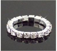 Toe Ring Rhinestone Clear Crystal Elastic Stretch Fashion Jewellery Gift