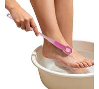 Toe Scrubber for Shower - Long Handle Easy-Reach Foot Cleaner,Foot Scrub Brush Toe Crevice Brush,for Crack Crevice Dead Skin Bathing Washing Handicapped Men Women