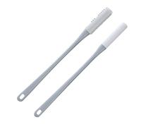 Toe Scrubber - Silicone Bristle Foot Cleaning Brush | Long Handle Design Shower Foot Brush, Portable Shower Toe B́Rush with Reusable Drying Cover for Seniors Men Women