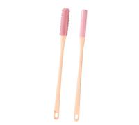 Toe Scrubber Tool - Foot Brush Cleaner, Long Handle Scrubber Stick | 15.75x1.18 inches Portable Toe Washer for Elderly Use, Shower Foot Cleaning Solution, Daily Hygiene Routine for Aging Feet