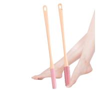 Toe Scrubbing - 2-Piece Shower Foot Brush Set, Portable Cleaning Tool, Lotion Applicator for Elderly, Toe Cleaner for Seniors, Men, Women, Grip Aid Bath Swiper Stick Device