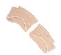 Toe Separation Socks, Heelless Socks That Separate Toes, Breathable, Sweat-Absorbent, Relieve Foot Pain, Forefoot Pads (Open Toe)