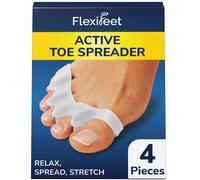 Toe Separator 2 Pairs Gel Toe Spacers for Overlapping Toes & Foot Realignment - Silicone Toe Straighteners for Bent Toes, Bunion Correction Toe Corre