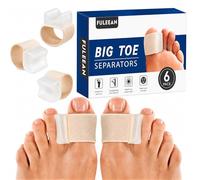 Toe Separator for Overlapping big Toes,Big Toe Spacers for Bunion,Toe Corrector for Big Toe Alignment,Prevent Rubbing and Relieve Pressure,fit well in shoes. (Beige, M: WOMEN 9.5-12 /MEN 8.5-10.5)