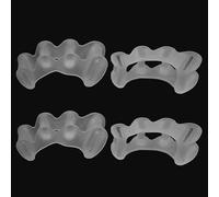 Toe Separator Gel,2 Pairs Toe Separators Silicone Toe Straighteners for Feet Pain Relief Toe Straightener for Hammertoe Adjustable Toe Spacers for Feet Women Men to Correct Their Toes