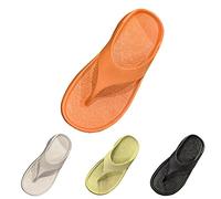 Toe Separator Wide Feet Women's Orthopaedic Beach Sandals Women's Lightweight Toe Mules Chunky Mules Non-Slip Flip Flops Wide Feet Slippers Slip On Slippers Comfortable Sandals Lightweight, orange, 8