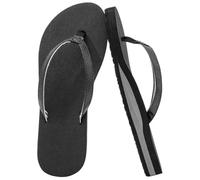 Toe Separator Women's Flat Flip Flops Summer Slippers Non-Slip Bath Slippers Lightweight House Slippers Shower Bathing Shoes Comfortable Slippers for Indoor Outdoor Beach, black, 8.5 UK