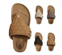 Toe Separator Women's with Footbed, Flip Flops, Lightweight Mules, Open Toe Slippers, Summer Slippers, Lightweight Slippers, Orthopaedic Sandals, Boho Beach Shoes, Comfortable Women's Sandals, brown