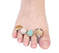 Toe Separators, 8 Pcs Reusable Silicone Toe Spacers Nail Art Toe Separation Tool Pedicure Care(MY-02)