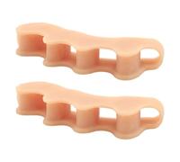Toe Separators - Correct Toes Spacers | 1 Pair Reusable All Shoe Divider | 5-Hole Foot Corrector Big Toe Separators | For Women Men Adults Elderly Home Hotel Commuting Walking Gym Yoga