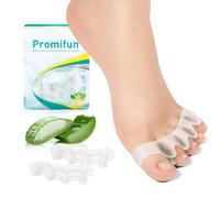 Toe Separators for Correct Bunions - Promifun 6 Pack Toe Spacers for Women and Men, Correcting bunions and Restoring Toes to Their Original Shape, Toe Spacer for Walking, Running & Yoga Practice