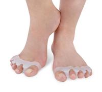 Toe Separators for Natural Alignment, Silicone Toe Spacers for Bunions and Overlapping Toes, Gel Toe Separators for Foot Pain Relief and Orthopedic