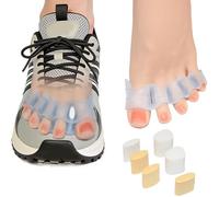 Toe Separators for Women - Adjustable Portable Gentle Reusable | Big Toe Divider Corrector - for Light Activity Standing Sleeping Walking Work Office Home