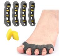 Toe Separators Toe Spacers for Women Men, 2 Pairs Gel Bunion Corrector, Adjustable Toe Straightener Toe Stretchers for Bunions Hallux Valgus Plantar Fasciitis Hammer Toes, Toe Alignment, Yoga Practice