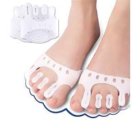 Toe Separators Toe Spacers, Toe Spreaders, Gel Toe Straighteners Bunion Corrector, Breathable Toes Support Brace Forefoot Cushions Pads for Plantar Fasciitis, Crooked Hammer Claw Toes, Hallux Valgus
