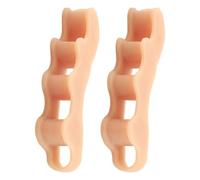 Toe Spacers,1 Pair All-Day Wear Comfortable Reusable - Five-hole Overlapping Toes Separators - for Elderly Women Men Adults Teens Commuting Home Hotel Walking Gym