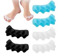 Toe Spacers 6 PCS, Toe Separators for Women, Gel Toe Stretchers for Alignment and Pain Relief, Toe Spreaders for Bunions, Overlapping Toes, and Yoga, Durable and Comfortable Toe Separators