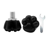 Toe Stops for Quad Skates, 2X Rubber Quad Skates Jam Plugs with Spanner, Adjustable Brake Block Stoppers, Roller Skate Accessories for Double-Row Roller Skating