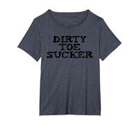 Toe Sucking Fetish Tee Shirt You Dirty Toe Sucker T-Shirt, Women's Plus, Heather Blue, 3X