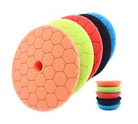 Toeasliving Buffing Polishing Pads 5 Pcs 6 Inch Large Size Sponge Polishing Pads Car Foam Buffing Sponge Pads Kit for Car Buffer Polisher Compounding Polishing Waxing