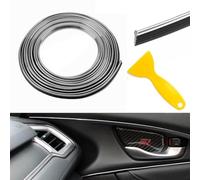 TOEECY Car Interior Moulding Trim 10m Universal Car Interior Accessories Automobile Moulding Line Decorative Accessories DIY Car Styling Interior With Installing Tool Silver