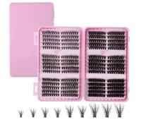 TOEECY Pack of 520 Artificial Eyelashes Set, 30D-100D False Eyelashes, Cluster Lashes, Self-Adhesive Eyelash Extensions, Natural Eyelashes, Suitable for Evening Receptions, Party, Stage Performance