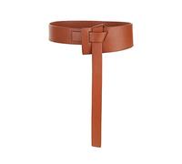 TOEECY Wide Knotted Wrap Belt Waist Cincher Obi Style Leather Look Waistband Statement Accessory Dress Enhancer Outfit Completer