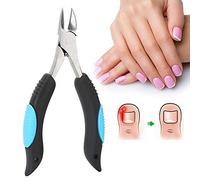 Toenail Clipper for Thick Nails, Cuticle Scissors for Ingrown Toenails, Fingernail Cutter with Nail Cuticle Remover, Hard Nail Trimmer for Dead Skin and Cuticle Removal