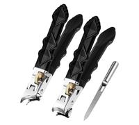 Toenail Clipper Tool - Precision 3.5 inch, Trimming Device, Wide Opening Design, Clean Splash Guard Function | Durable Grooming Accessory p