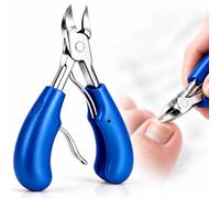 Toenail Clippers for Seniors Thick Nails, Heavy Duty Long Handle Toe Nail Clipper, Large Wide Jaw Curved Blade Nipper for Ingrown Toenails, Adults Professional Pedicure Foot Care Grooming Tool