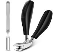 Toenail Clippers for Seniors Thick Toenails, 2025 Upgrade Straight Angled Head Large Toe Nail Clippers for Men, Sharp Heavy Duty Nail Cutter with Catcher ABS Long Handle