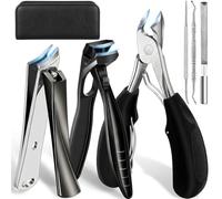 Toenail Clippers for Seniors Thick Toenails, 6PCS Toe Nail Clippers Set