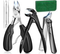 Toenail Clippers for Seniors Thick Toenails with Long Handle 6PCS