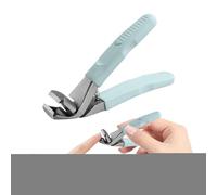 Toenail Clippers for Thick Nails, Large Nail Clippers, Toenail Clippers with Long Handle and Wide Jaw Opening, Heavy Duty Angled Head Anti Splash Nail Tools for
