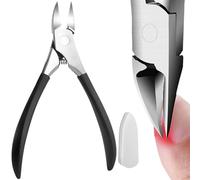Toenail Clippers for Thick or Ingrown Toenails - YEESAM Precision Eagle Mouth Long Handle Toe Nail Clippers Scissors for Seniors Professional Trimmer, Hard Toe Nail Fingernail Strong Big Nail Nippers