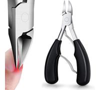 Toenail Clippers, Precision Nail Clippers Toenail Cutter for Thick or Ingrown Toenails, Heavy Duty Stainless Steel Cuticle Scissors Nail Nippers