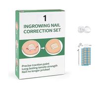 Toenail Comfort Corrector - Reusable Silicone & Stainless Steel Toe Nail Support for Gentle Lifting, Nail Pedicure Tools for Curved Nail Repair Fits All Nail Types