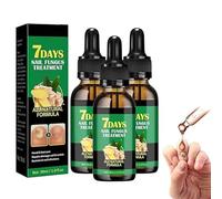 Toenail Fungus Treatment, Toe Nail Fungal Treatment, 30Ml 3Pc, 7 Days Nail Fungus Treatment, Nail Nutrient Strengthener Ginger Nail Growth Oil For Natural Shine