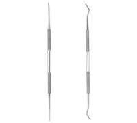 Toenail Lifter and Toe Nail File, 2 Pcs Stainless Steel Ingrown Toenail File and Lifter Professional Double Sided Manicure Pedicure Tool