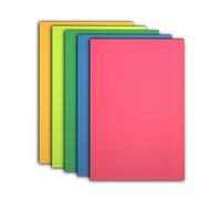 TOEPODO Set of 5 Glow in Dark Fluorescent Neon Cast Acrylic Sheets, 8 X 12 Inch Fluorescent Neon Plexiglass Sheet Panels for Laser Cutting Neon Sign Craft Art Design Festival Decor (All 5 Colors)