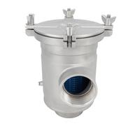Toeponeer Water Strainer for Boat 316 Stainless Steel Bottom Inlet Side Outlet Seawater Filter Strainer for Marine Hardware Fittings (S 62x50cm / 24.41x19.69in)